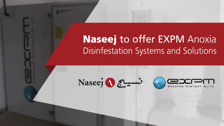 Naseej to offer EXPM disinfestation solutions </br>for Libraries, Museums & Archive centers in the Middle East