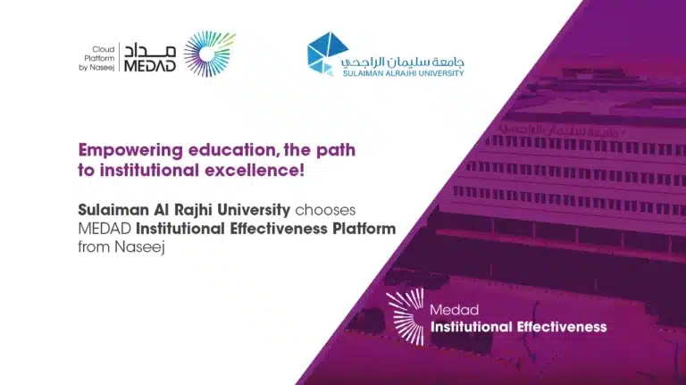 Empowering Sulaiman Al Rajhi University: Driving Educational Excellence with Medad Institutional Effectiveness Platform from Naseej